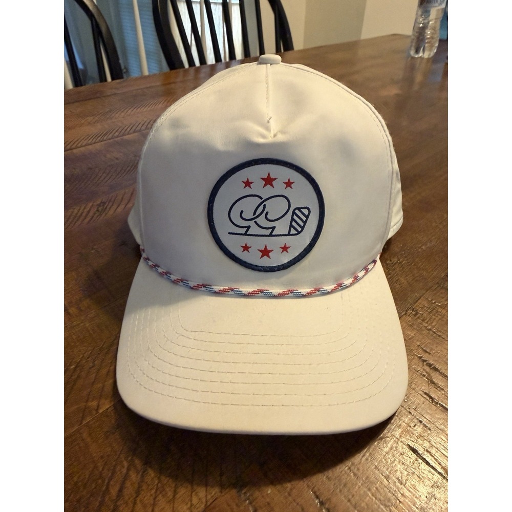 Good Good Golf Imperial Snapback Rope Hat White Red Blue Patriotic